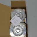 Upgraded 3 in 1 Kitchen Sink Drain Strainer - Stainless Steel Sink Stopper, Anti-Clogging Sink Food Catcher Basket, Fast Drainage Odor Filter Sink Plug for US Standard 3 1/2 inch Drain (Silver-2Pack)