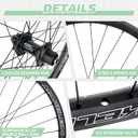 BMX Wheel Set, Heavy Duty 14mm Axle with Sealed Bearings, 20 Inch Rim, 9T Freewheel Driver, 4-Sealed Bearing Hub, Rear Cassette Wheel for BMX Bike