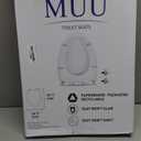 MUU Toilet seat, Slow Close, White heavy duty Toilet Seat with Non-slip Seat Bumpers Easy to Install & Clean PP Material Replacement Toilet Seat Fits All Toilet Brands Elongated Toilets(MU220-PP)