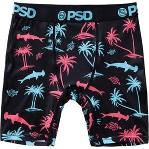 PSD Underwear Youth Boys Boxer Brief - Various Print Comfortable Active Underwear for Boys, Kids Boys Underwear Packs, L