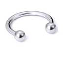 20g/18g/16g G23 Titanium Internally Threaded Nose Septum Horseshoe Hoop Earring Eyebrow Tragus Helix Daith Lip Rings Piercing Jewelry