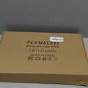 LED Candles, Battery Operated Upgraded Realistic Home Decoration (Gold) 9 pack