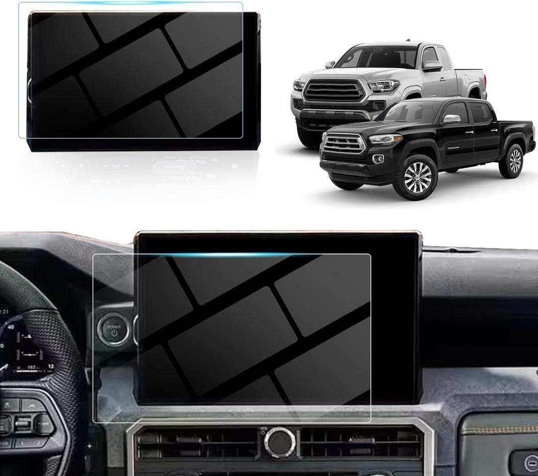 (2PCS) HD 2024 Tacoma Screen Protector 14Inch 2025 Tacoma Limited TRD Pro Protective Film 2024 Tacoma Accessories Tempered Glass