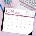 Desk Calendar 2026-2027 - 22'' x 15'' Extra Large Desktop Calendar from April 2026 to June 2027, 2026-2027 Large Desk Calendar with Holiday Marked, Premium Paper for Organizing, Four Color