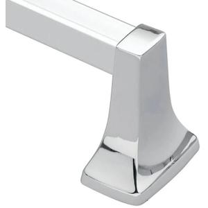 Moen 2230 Towel Bar, 30 in L Rod, Aluminum, Chrome, Surface Mounting