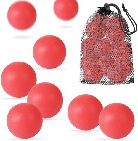 SEEVOR 20 Pack Balls Table Tennis Balls with Organizer Bag 40mm Color Plastic Ball Bulk Washable Small Game Balls for Party Decoration Handcrafted Art Carnival Pool Games Pet Toy