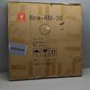 Growsun 30'' Black Round Mirror, Circle Wall Mirror for Bathroom Vanity, Entryway Living Room with Metal Frame for Home Decor