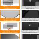 MAGTSMEI Upgraded Car Sun Visor Extender, Polarized Sun Blocker, Sunshade Lens Magnetic Connection Adjustable 4 Directions, Anti-Glare,Protects from Sun Glare, Snow Blindness & UV Rays,Grey