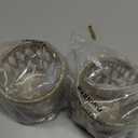 Wicker Rattan Woven Tea Light Candle Holder Set of 2, Handcraft Woven Votive Candle Holder, Rustic Vintage Seagrass Glass Votive Candle Holders for Dining Table Christmas Decoration