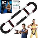 EAST MOUNT Twister Arm Trainer 20-110lb Adjustable Chest Workout Equipment for Men Women Portable Spring Resistance Muscle Builder Strength Training for Arms Chest Shoulders for Home Gym Fitness