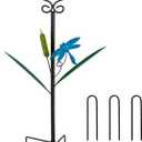 Stargarden Gazing Ball Stand, Metal Gazing Globe Display Stand with Sturdy Stakes,Outdoor Gazing Ball Holder for 10-12 Inch Balls, Gazing Globe Metal Stand for Outdoor Garden Yard
