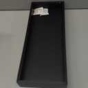 Toilet Tank Tray for Modern Black Bathroom Decor Set of 2 Toilet Tank Topper Paper Storage Decorative Organizer Box Wood Vanity Tray for Counter Decor Dresser Tops 15" x 6" x 2" (Black)