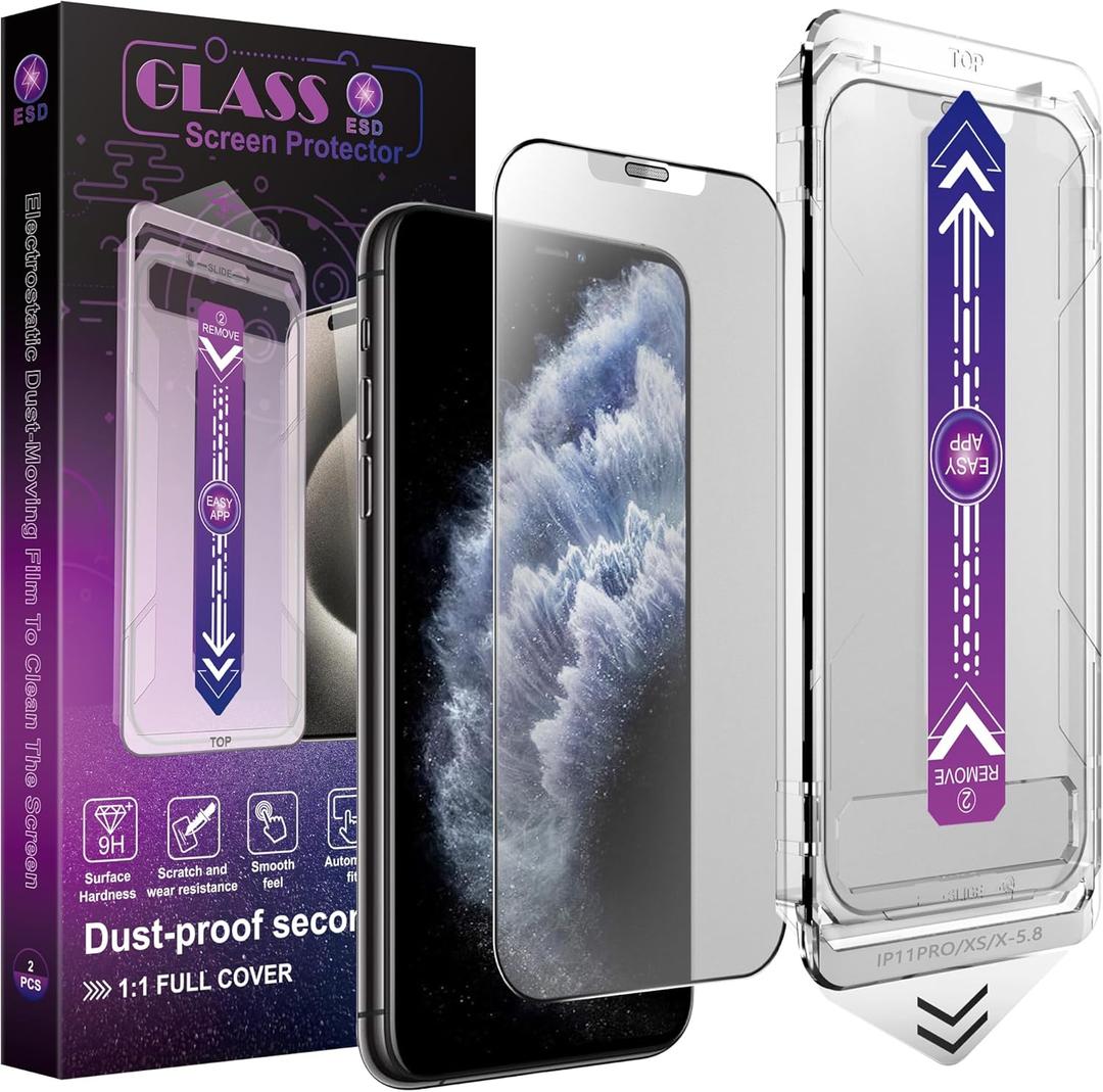 CHISHA 2-Pack Matte Screen Protector for iPhone 17 Pro Auto Dust Removal, No Bubbles, High Definition Clear, Easy Installation