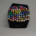 Markers, 80 Colors Art Drawing Markers Set for Kids Adults Dual Tip Permanent Sketch Markers, with Organizing Case