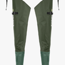 Fishing Hip Waders for Men Women with Boots Waterproof Lightweight 2-Ply PVC/ Nylon Bootfoot Cleated Hip Boots Wader for Fishing Hunting (Green, 9)