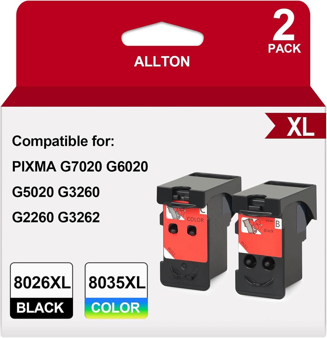 BH-20 CH-20 Printhead Replacement for Canon PIXMA G7020 G6020 G5020 G3260 G2260 G3262 G1230 G1220 MegaTank All-in-one Printer Head Ink Cartridge 8026 8035 Combo Pack