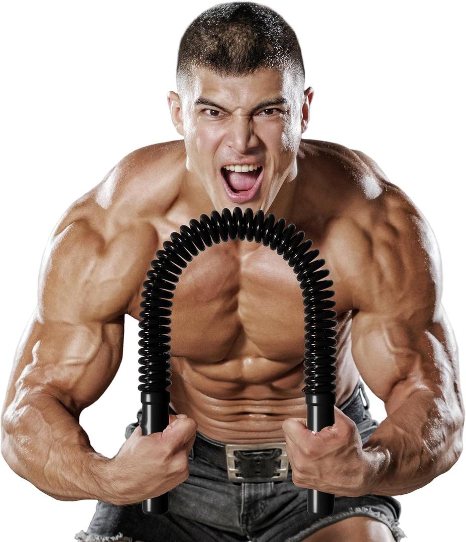 Zenooze Power Twister Bar, Chest Exerciser for Men, The Ultimate Upper Body Chest Workout Equipment for Strengthening Your Chest, Shoulders, Forearms, Biceps, and Arms Barra para Hacer Ejercicio, 