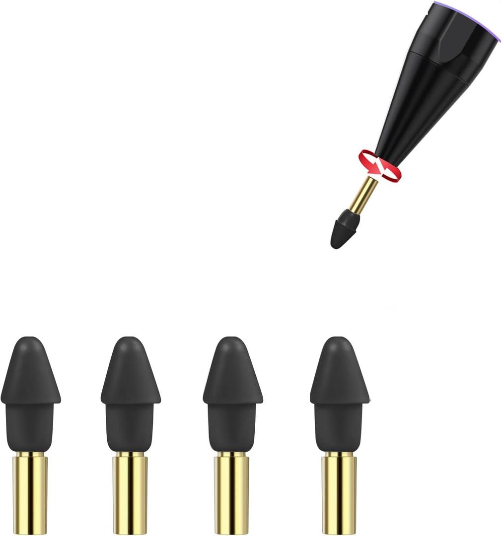 Black Replacement Tips for JAMJAKE K10 Stylus Pen (4 Pack)