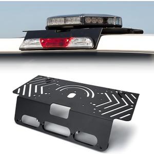 Metal Drill-Free Light Bar Cab Mount Compatible with 2015-2026 Ford F-150 / 2017-2026 Ford F-250 F-350 F-450 F-550, Fit for Magnetic Strobe Light Bar and Magnetic Antenna, Support Bolt-on Mounting