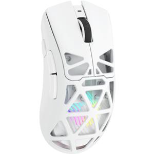 Aula SC620 Wireless Gaming Mouse, Tri-Mode 2.4GHz/USB-C/BT5.3 Computer Mouse with 12000 DPI, Programmable Macro Gamer Mouse with Rapid Fire Key, RGB Light White Gaming Mice for PC/Laptop/Mac