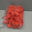 IPOPU 100pcs Red Foam Rose Artificial Flower Bulk with Crystal 3in Real Looking Stemless Fake Roses for DIY Craft Wedding Bouquets Wall Decoration Bridal Shower Arrangement Home Decorations(Red)