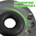 18x8.50-8 18x9.50-8 Inner Tubes, 2 Pack Heavy Duty Replacement Tire Inner Tubes with Straight Valve Stem for Lawn Mowers, Wheelbarrows, ATVs, Go Karts, Tractors, Snow Blowers, Golf Carts, Trailers