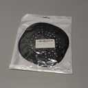 Hair Drain Catcher,Square Drain Cover for Shower Strong Adhesion Silicone Hair Stopper with Suction Cup,Easy to Install Suit for Bathroom,Bathtub,Kitchen 2 Pack (Jet Black White)