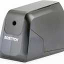 Bostitch Office Battery Pencil Sharpener, 4X Longer Cutter Life, Tip Saver Technology, Black (BPS4-BLK)