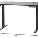 ErGear Height Adjustable Electric Standing Desk, 48 x 24 Inches Sit Stand up Desk, Memory Computer Home Office Desk (Black) (48*24 Inch)