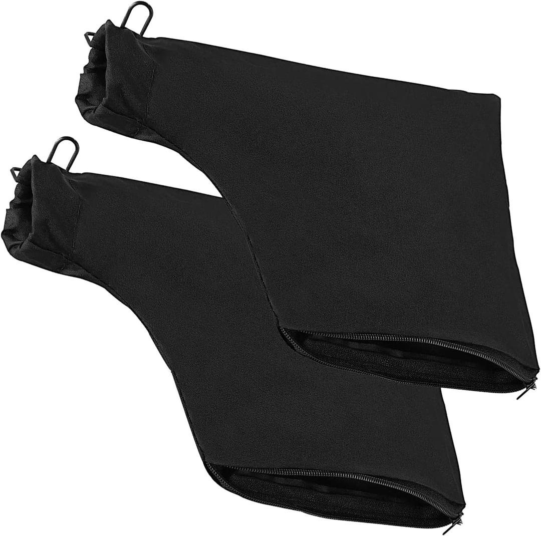 Miter Saw Dust Bag for 255, 2 Pack Dust Collector Bags with Zipper and Wired Adjustable Stand, Compatible with Ryobi, Dewalt, Craftsman, Belt Sander, Fits 1-1/2" to 2" Dust Port Miter Saws