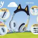 Bluey Bluetooth Headphones for Kids, Volume Reduced Wireless Headphones for School Home or Travel (Bluey)
