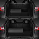 car organizers and storage for SUV,trunk organizer for sedan, leather foldable sleek box with lid,collapsible cargo bins, tool accessories containers,Collapsible Suede velvet (22 inch Covered)