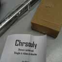 Chrsouly Adjustable 30-45 inches Curved Shower Curtain Rod, Premium Stainless Steel Rustproof Shower Rod for Bathroom, Need to Drill, Nickel