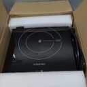 Dual Coils Design of Single Burner Electric Cooktop, 1800W Infrared Ceramic Hot Plate for Cooking, Portable Countertop or Built-in Radiant Stove Top Cooker, Compatible with All Cookware