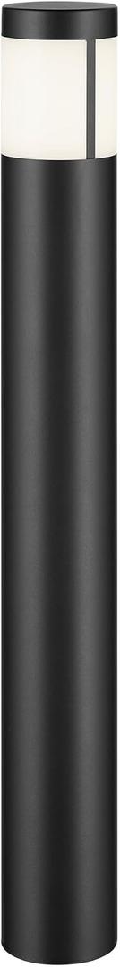 Kichler 12 Volt 3000K LED 24" Round Bollard in Textured Black, for Walkways, Sidewalks, Driveways, Patios, (3" x 24"), 16265BKT30