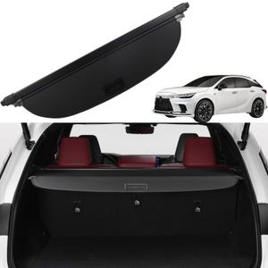 Cargo Cover for Lexus RX350 2023 2024 2025 RX450h Accessories Rear Trunk Cover Rear Trunk Security Cover Shielding Shade, Black