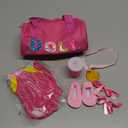 K.T. Fancy 18 Inch Doll Gymnastics Clothes Set - Pink Leotard, Shoes, Gym Bag, Olympic Medal, Water Bottle & Hair Accessories for PlayDoll Not Included