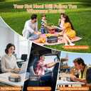 Cordless Electric Lunch Box with Ice Crystal Box, 6.3 Cups Heated Lunch Box for Men with 20000mAh Battery Powered & Scheduled Heating, Portable Rechargeable Food Warmer with Utensil Set