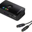 HomeSpot Bluetooth 5.3 Audio Transmitter for TV - aptX Low Latency, Dual Stream, Optical/RCA/3.5mm Audio Adapter