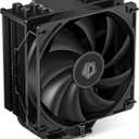 ID-COOLING SE-214-XT Black CPU Cooler All-Black Layout, 4 Direct-Contact Heat Pipes, 120mm PWM Fan, Noninterference with RAM, TDP 180W, Work with Intel LGA1700/1851/1200/115X and AMD AM5/AM4 Sockets