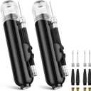 Ball Pump, Dual Action Inflate Air Pump with 3 Needles and 2 Nozzles for Soccer Ball, Basketball, Volleyball, Balloons, Bikes