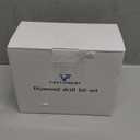 Diamond Drill Bits Set Tile Hole Saw Diamond Hole Saw 9pcs 6/8/10/20/25/35/50mm,35mm5/8-11 Beveling Chamfer Bit,1pc SDS Adapter for Glass Ceramic Porcelain Tiles Marble Brick Granite pots