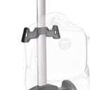 Backpack Trolley, Wheeled Cart Aluminum Alloy, Folding Trolley Cart for Schoolbag, 6 Wheels Luggage Cart