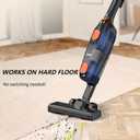 Candy Corded Stick Vacuum Cleaner, Powerful Suction Handheld Vacuum with One-Click Dust Disposal, 3-in-1 Use for Hard Floor, Ceramic Tile, 0.8 Liters Capacity, Easy Clean
