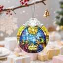 Christmas Ornament, Christmas Tree Decor, Christian Ornament, Nativity Scene, Religious Home Decor, Christian Gifts, Religious Gifts, Gift Exchange, Gift Idea - Pattern F