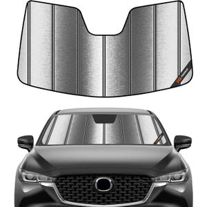 Pigenius Windshield Sunshade for Mazda CX-5 2017-2025 Custom Front Window Sun Shade - Metallic