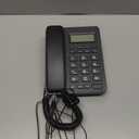 Corded Landline Phones for Home/Office, Desk Corded Telephone with Display and Adjustable Volume, Support Music on Hold, Speakerphone, DND and Calculator Function, Uvital House Phone (Black)
