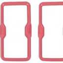 Car Center Console Air Conditioner Vent Outlet Decoration Cover Trim Sticker，Compatible For Ford，Compatible For Bronco 2021 Up Interior Accessories(Pink)