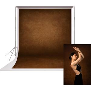 UrcTepics 8x10ft Brown Professional Abstract Textured Photography Backdrop for Studio, Vintage Portrait, Headshots, Events.
