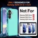 Hualele for Samsung Galaxy S24 S25 Case,[Military Grade Protection] [Dropproof Shcokproof] Non-Slip Grip Dual Layer Rugged Heavy Duty Galaxy S24 S25 Phone Case,Light Green